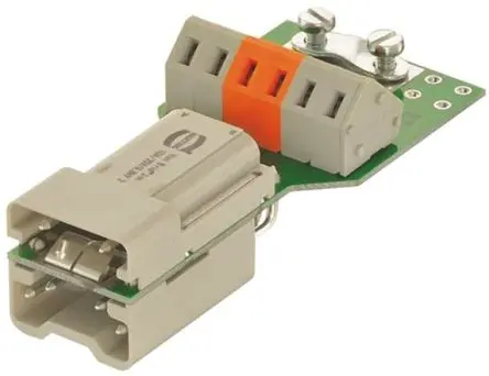 Produktfoto 1 von HARTING HAN Brid Industrie-Steckverbinder Kontakteinsatz Stecker, 6-polig 10A, Panel, Steckverbindereinsatz