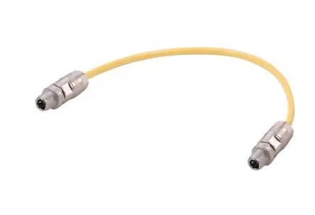Produktfoto 1 von HARTING HARTING T1 Industrial, 2-polig Kabel, Gerade Stecker 2 / Gerade Stecker, Länge 2 m