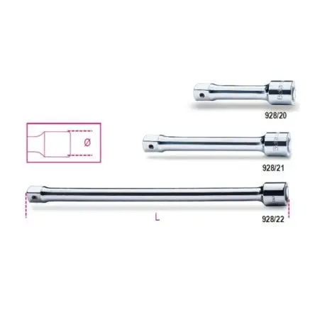 Produktfoto 1 von BETA 3/4 mm Vierkant Buchsenadapter, Länge 200 mm