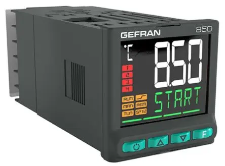 Produktfoto 1 von Gefran 850 PID Temperaturregler Panel 3, 4 x Analog Ausgang/ TC RTD Eingang 24V Temperatursteuerung, PID-Controller