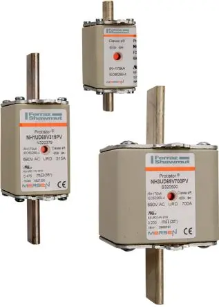 Produktfoto 1 von Mersen NH000UD NH-Sicherung NH00, 690V ac / 125A FF, aR IEC