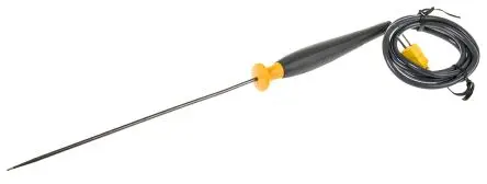 Produktfoto 1 von Fluke Temperatursensor, Typ K, Rund x 203.2 mm Typ K, Ø 4.8 mm, max.Temp 816 °C, ISO-kalibriert