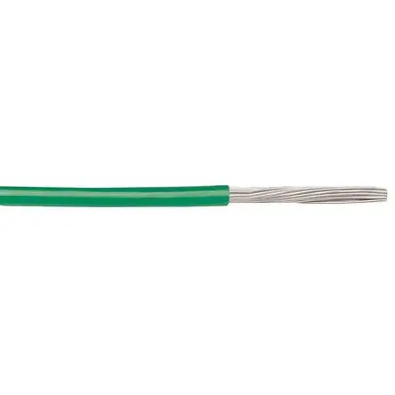 Produktfoto 1 von Alpha Wire Hookup Wire PVC Schaltdraht, 16 AWG 30 m Grün Ø 3.15 mm 26 Litzen