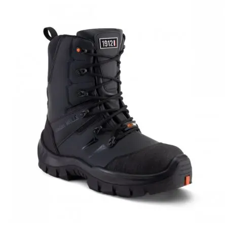 Produktfoto 1 von Gaston Mille MONM3, Herren, Sicherheitsstiefel Schwarz mit Fiberglas-Schutzkappe, Größe 44 9