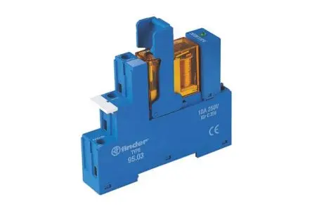 Produktfoto 1 von Finder 48 Interface Relais 110V ac, 1-poliger Umschalter DIN-Hutschiene 10.1mA