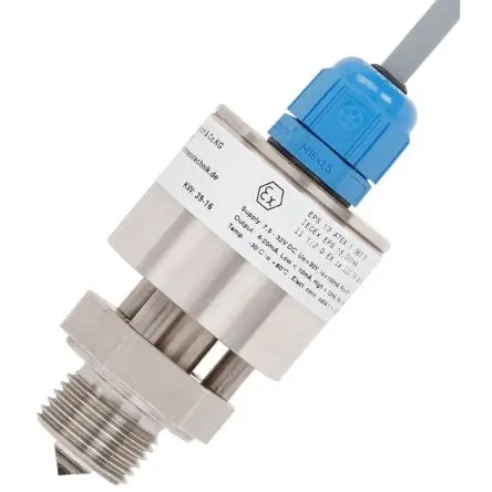 Produktfoto 1 von WIKA OLS-C51 Füllstandssensor Füllstandsschalter mit 5 m Kabel Edelstahl, IECEx/ATEX Zulassung bis 40 bar -30 °C / 135