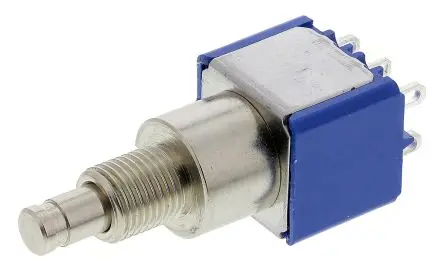 Produktfoto 1 von APEM 8000 Miniaturdruckschalter Rastend Panel Ø 6.5 mm, 2-poliger Umschalter / 400mA, IP65