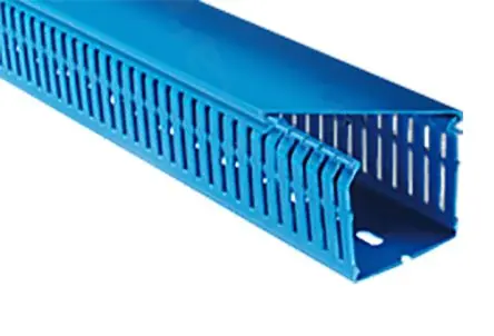 Produktfoto 1 von RS PRO Terminal F 2000 Blau, 40mm x 80 mm Polyvinylchlorid, Länge 2 m, Seitenwand Offen