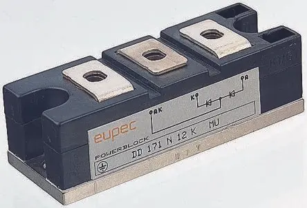 Produktfoto 1 von IXYS Zweifachthyristormodul 130 A 1600 V, Gate-Trigger 150 mA 5.08 kA 1.36 V 7-Pin