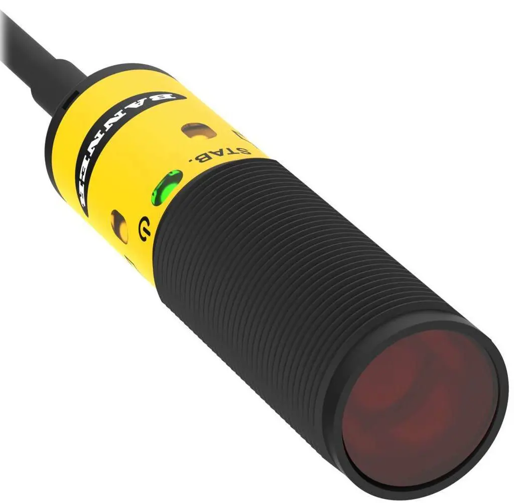 Produktfoto 1 von Banner Optischer Sensor, Bereich 25 m, PNP ODER NPN Ausgang, Stecker