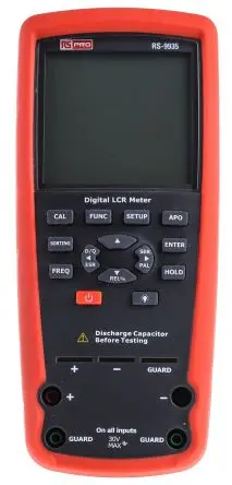 Produktfoto 1 von RS PRO RS-9935 Tragbar LCR-Messgerät 20 mF Batterie AA LCD