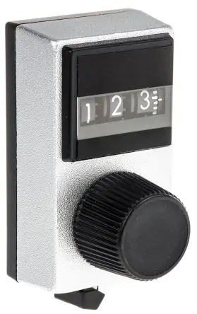 Produktfoto 1 von Vishay Schwarz Potentiometer-Knopf, Zeiger Schwarz Ø 17.7 mm x 11.9 mm, Rund Schaft 6.35 mm