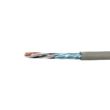 Produktfoto 1 von Alpha Wire Pro-Tekt Twisted-Pair-Kabel, 1-paarig 0.1829 to 2 mm² 3280 ft Polyvinylchlorid isoliert Grau