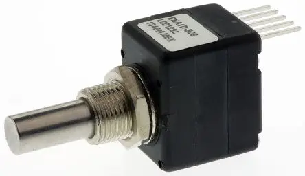 Produktfoto 1 von Bourns Optischer Encoder, 128 Impulse/Umdrehung Imulse/U 5V dc, mit 6.342 mm glattschaft, Axial, Trägerbefestigung