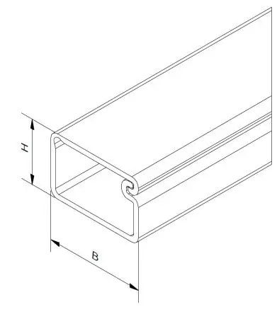 Produktfoto 1 von RS PRO MINI Kabelkanal 2 m Weiß Polyvinylchlorid