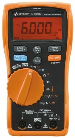 Produktfoto 1 von Keysight Technologies U1233A Tragbar Digital Multimeter Echteffektivwert, CAT III, ISO-kalibriert