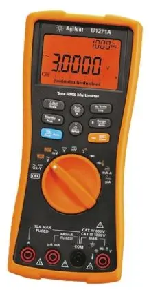 Produktfoto 1 von Keysight Technologies U1271A Tragbar Digital Multimeter Echteffektivwert, CAT III, CAT IV, ISO-kalibriert