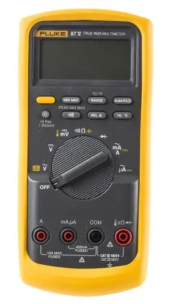 Fluke 87V 87V Digital Digital Multimeter Echteffektivwert, CAT III, CAT IV 1000 V / 10 A 10 A, 50 mΩ,