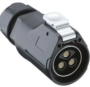 Produktfoto 1 von Lumberg 02 28 mm Rundsteckverbinder Stecker 2-polig Buchse 50A Kabel IP67