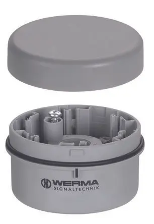Produktfoto 1 von Werma KS71 Klemmenelement 230V Grau Wechselstrom/Gleichstrom IP65, 70 mm x 36 mm