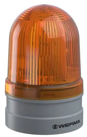 Produktfoto 1 von Werma 261 LED Lichtmodul Gelb 24V, Ø 85 mm x 130 mm