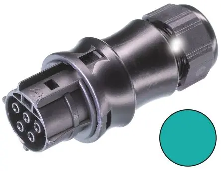 Produktfoto 1 von Wieland RST20i5 Beleuchtungssteckverbinder, Kabel Stecker, Anschluss, Schraubbefestigung 20A, Kontakte: 5 IP66, IP68,
