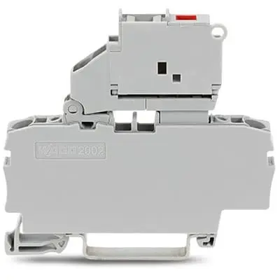 Produktfoto 1 von WAGO TOPJOB S Abgesicherter Anschlussklemmenblock 1 Grau, 2.5mm², 250V Einsteck-Anschluss Abgesichert IECEx/ATEX/CSA