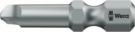 Wera 0.31 mm TW8 Dreiflügelig Schraubbit, Sechskant Kunststoff, Edelstahl, Verchromt, 1-teilig