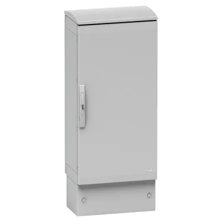 Produktfoto 1 von Schneider Electric PanelSeT GF Polyester Sockel Opak Sockel Grau, 744 mm, für Thalassa PLA, 1 Türen, H. 200 mm, T. 350