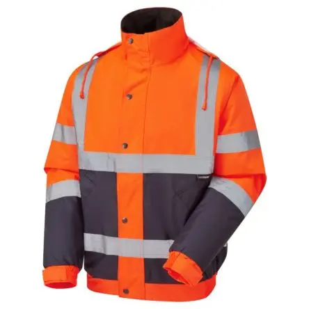 Produktfoto 1 von Supertouch 3558 Unisex Gut sichtbar Bomberjacke 300D Oxford-Polyurethan-Gewebe Orange, Größe L