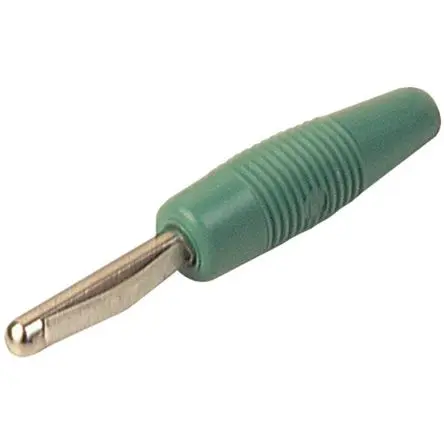 Produktfoto 1 von Hirschmann Test & Measurement 4 mm Stecker Grün Bananenstecker, Kontakt Nickel, 60V 16A Steckbar
