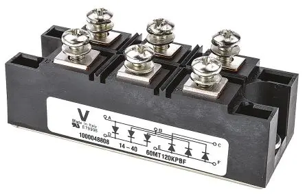 Produktfoto 1 von Vishay Brückengleichrichter-Modul 1200 V 440 A Panel 1.75 V INT-A-pak Einfach 6-Pin 100 μA
