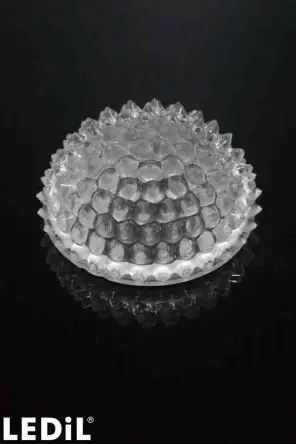 Produktfoto 1 von Ledil G2-ROSE-UV LED Linse 1-LEDs Vierkant aus Silikon Mittlerer Winkel, Klar 25 °, Ø 56 mm x 29.48 mm