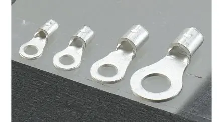 Produktfoto 1 von JST R2 Ringkabelschuh, Unisoliert 16 AWG, Grau, 14 AWG max.AWG, aussen ø 12 mm, innen ø 8.4 mm, 8 mm
