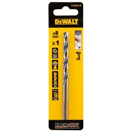 Produktfoto 1 von DeWALT HSS 8 mm, 1 Stück