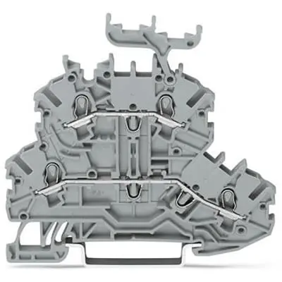 Produktfoto 1 von WAGO TOPJOB S Anschlussklemmenblock DIN-Schiene 2 Grau, 1mm², 600V Zugfederklemme ATEX, EAC Ex, IECEx