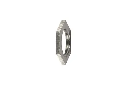 Produktfoto 1 von HellermannTyton Messing vernickelt Kabelrohr Befestigung Kontermutter PG21 Grau Metall-Finish