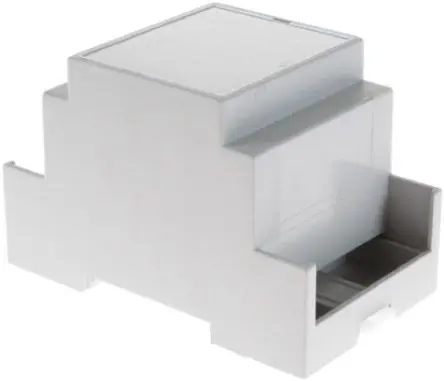 Produktfoto 1 von CAMDENBOSS DIN-Schienengehäuse, Geh.Mat. Polycarbonat 90 mm 160 mm, Grau, Verlängerte Wände Seiten 58mm, Serie CNMB