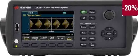 Produktfoto 1 von Keysight Technologies DAQ973A 800 ksps Datenerfassung 3-Kanal, USB 2.0-Anschluss, Netz, 22 bit, ISO-kalibriert