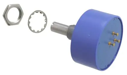 Produktfoto 1 von Bourns 6657 Buchse Drehen Potenziometer 1 kΩ 10 % / 1.5 W, Schaft-Ø 6.35 mm