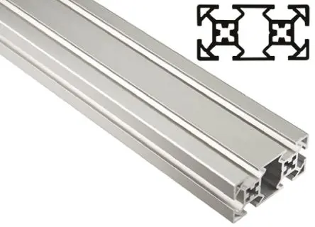 Produktfoto 1 von FlexLink Silber XF Aluminium Strebenprofil 30 x 60 mm, 6-fach Nut 7.2 mm, Länge 3000 mm XF