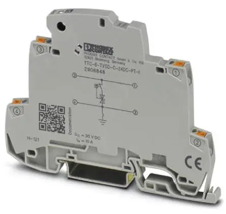 Produktfoto 1 von Phoenix Contact, Überspannungsschutz 18 A DIN-Hutschiene TTC