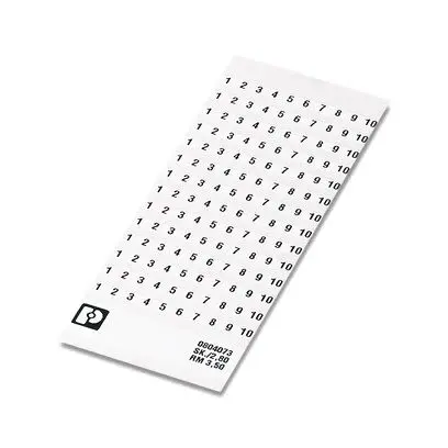 Produktfoto 1 von Phoenix Contact SK Polyester Markierungskarte für Anschlussklemmenblock mit 3,5 mm Breite