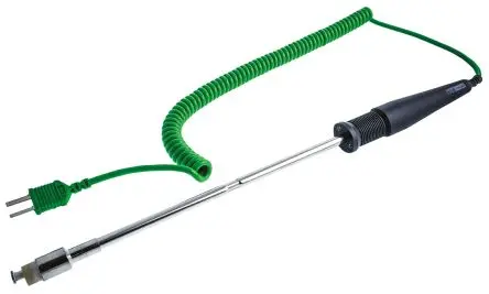 Produktfoto 1 von RS PRO Temperatursensor, K x 210 mm Oberfläche, Ø 12 mm, max.Temp 1100 °C, DKD/DAkkS-kalibriert