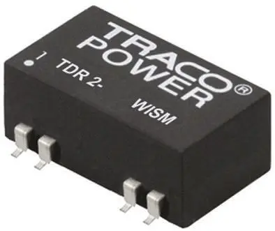 Produktfoto 1 von TRACOPOWER TDR 2WISM DC/DC Konverter, 15V dc OUT 67 mA Oberfläche 36V dc 1.5 kV dc 2 W -40 °C 85 °C