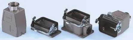 Produktfoto 1 von HARTING Han B Gehäuse für robusten Stromversorgungsstecker 1 Hebel 1, Oberfläche 6B Steckverbindergehäuse, IP65