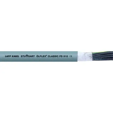 Produktfoto 1 von Lapp OLFLEX CLASSIC FD 810 Steuerkabel, 3-adrig 16 AWG Geschirmt Silbergrau, 50 m, Polyvinylchlorid