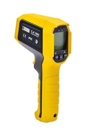 Produktfoto 1 von Chauvin Arnoux CA 1860 Infrarot Thermometer, -35 °C 10:1, bis 450 °C, ±1.8 (±1.8 %)°C, Fahrenheit, F, °C