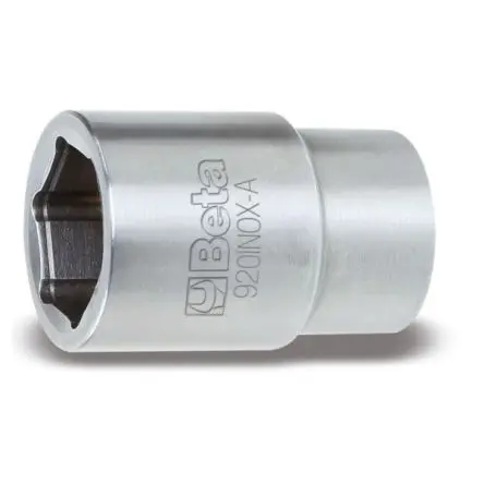 BETA 1/2 in 6-Kant Buchse SW 13 mm Vierkant x 40mm