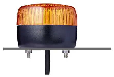 Produktfoto 1 von AUER Signal PCL LED Filament/Warnsummer, Dauer Signalleuchte 48V ac/dc Gelb Mit Gewinde, Ø 75 mm x 55 mm IP67, IP66